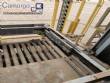 Paletizadora autom�tica com alimenta��o de produto paletes interfolhados Gebo Sidel  e aplicador de filme stretch Robopac