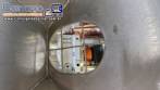 Silo de transferncia com rosca helicoidal transportadora inclinada em inox Maqinox