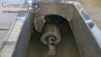 Silo de transferncia com rosca helicoidal transportadora inclinada em inox Maqinox