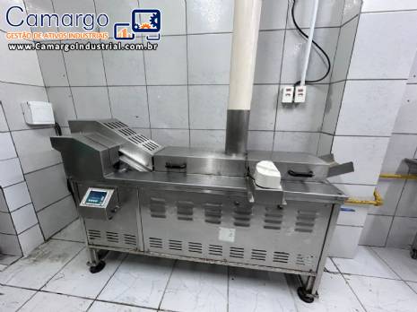 Fritador contnuo em inox MCI para batata palha e chips, salgados