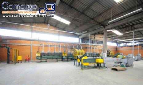 Linha completa para fabrica��o de l� de a�o