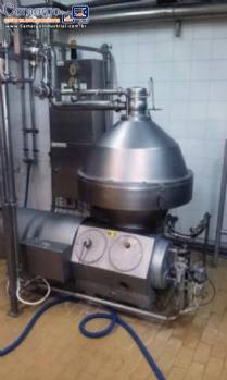 Desnatadeira separadora centrífuga hermética autolimpante para leite Alfa Laval Tetra Pak para desnate e padronização de leite aquecido Desnatadeira separadora centrífuga hermética autolimpante para leite Alfa Laval Tetra Pak para desnate e padronização de leite aquecido