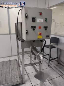 Envasadora dosadora para alho com misturador de pás em inox para produtos pastosos granulados Peres & Canheiro 120 kg Envasadora dosadora para alho com misturador de pás em inox para produtos pastosos granulados Peres & Canheiro 120 kg