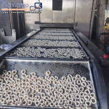 Linha contínua pingadeira dosadora com forno para biscoito pingado polvilho amanteigado Formaço Linha contínua pingadeira dosadora com forno para biscoito pingado polvilho amanteigado Formaço