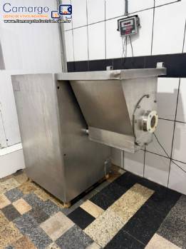 Quebrador em inox de blocos de carnes pescados frutas produtos congelados 20 CV 2,5 toneladas por hora Quebrador em inox de blocos de carnes pescados frutas produtos congelados 20 CV 2,5 toneladas por hora