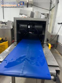 Túnel de resfriamento com cobrideira e tanque de derretimento de chocolates AFJ 2024 Túnel de resfriamento com cobrideira e tanque de derretimento de chocolates AFJ 2024